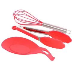 Kitchen Utensils MegaChef Red Silicone Cooking Utensils (Set Of 12) 11 Kitchen Utensils MegaChef Red Silicone Cooking Utensils (Set Of 12) -Weston Shop red megachef kitchen utensil sets 985114348m 4f 1000