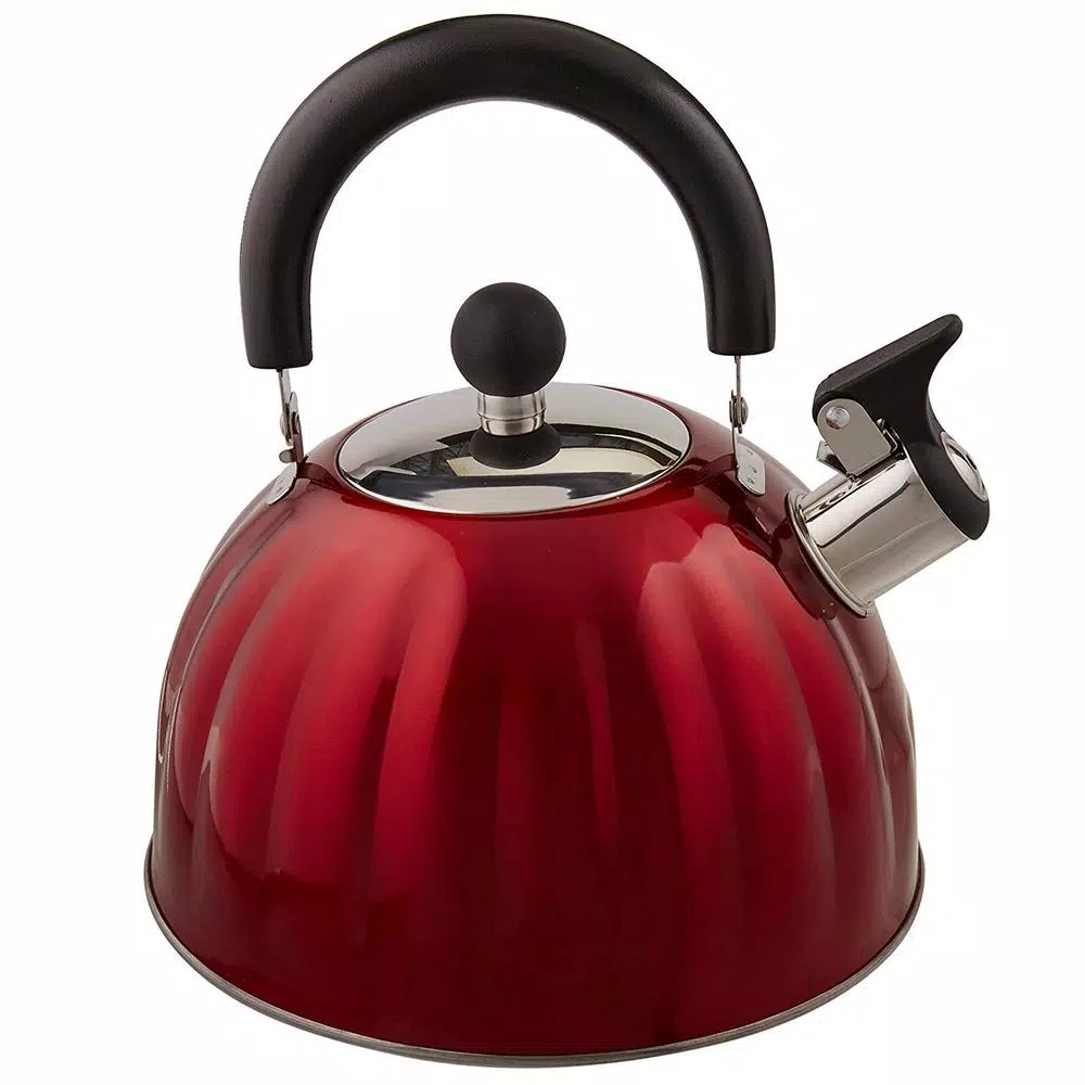 Cookware Mr. Coffee Twining 8-Cup Red Stainless Steel Tea Kettle 3 Cookware Mr. Coffee Twining 8-Cup Red Stainless Steel Tea Kettle