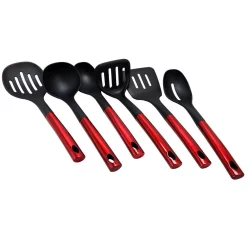 Kitchen Utensils Better Chef Nylon And Stainless Steel Jutcgeb Tools In Red (Set Of 6)