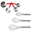 Bakeware BergHOFF 7-Piece 18/10 Stainless Steel Bake Set 3-Piece Whisks And 4-Piece Measuring Cup Set