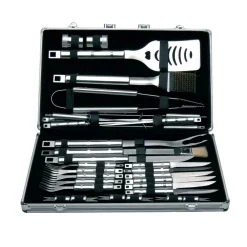 Kitchen Utensils BergHOFF Cubo 33-Piece Stainless Steel Barbecue Set With Case