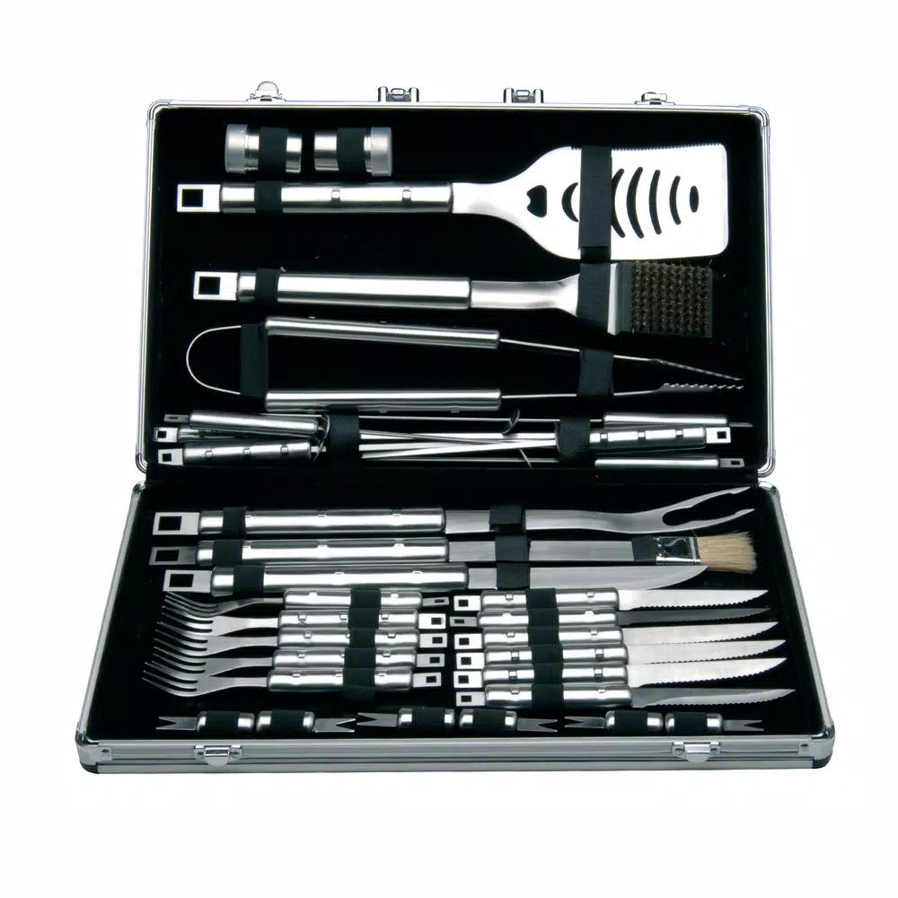 Kitchen Utensils BergHOFF Cubo 33-Piece Stainless Steel Barbecue Set With Case 2 Kitchen Utensils BergHOFF Cubo 33-Piece Stainless Steel Barbecue Set With Case