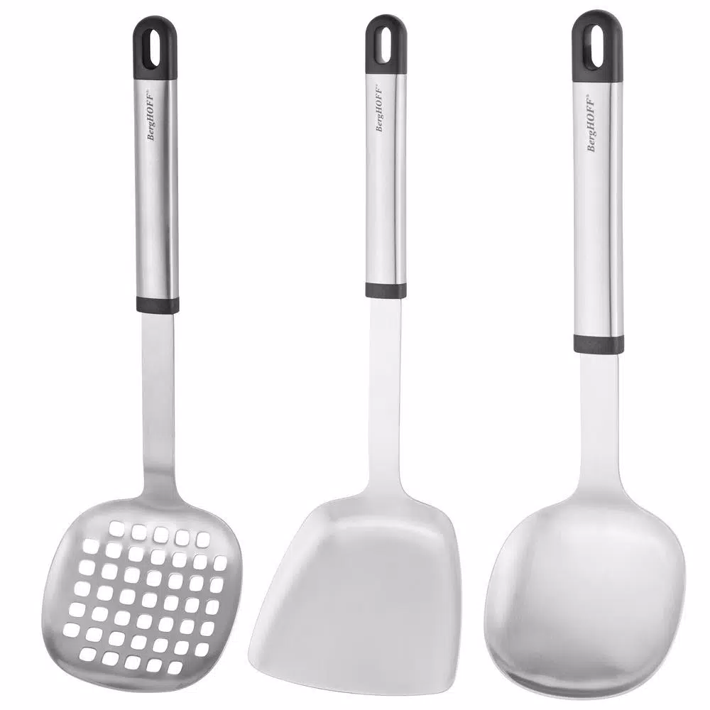 Kitchen Utensils BergHOFF Essentials Stainless Steel 3-Piece Asian Prep Set 3 Kitchen Utensils BergHOFF Essentials Stainless Steel 3-Piece Asian Prep Set
