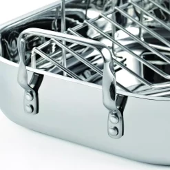 Cookware Cooks Standard 10 Qt. Stainless Steel Roasting Pan -Weston Shop silver cooks standard roasting pans 02448 1f 1000