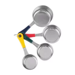 Bakeware Fox Run 4-Piece Stainless Steel Measuring Cup Set 15 Bakeware Fox Run 4-Piece Stainless Steel Measuring Cup Set -Weston Shop silver fox run measuring cups measuring spoons 4839 a0 1000
