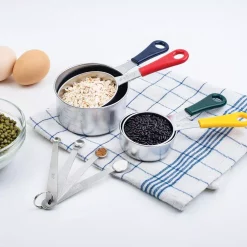 Bakeware Fox Run 4-Piece Stainless Steel Measuring Cup Set 17 Bakeware Fox Run 4-Piece Stainless Steel Measuring Cup Set -Weston Shop silver fox run measuring cups measuring spoons 4839 c3 1000