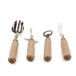 Kitchen Utensils Mind Reader Rope Bar Utensil Set Silver Bottle Opener, Corkscrew, Ice Scoop And Knife 4-Piece Bar Tool Set 12 Kitchen Utensils Mind Reader Rope Bar Utensil Set Silver Bottle Opener, Corkscrew, Ice Scoop And Knife 4-Piece Bar Tool Set -Weston Shop silver mind reader kitchen utensil sets barope4 sil 1f 1000