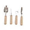 Kitchen Utensils Mind Reader Rope Bar Utensil Set Silver Bottle Opener, Corkscrew, Ice Scoop And Knife 4-Piece Bar Tool Set -Weston Shop silver mind reader kitchen utensil sets barope4 sil 64 1000
