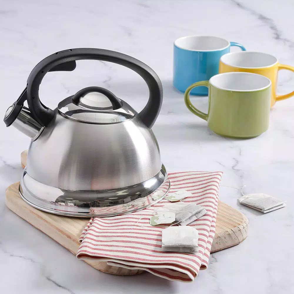 Cookware Mr. Coffee Flintshire 1.75 Qt. Stainless Steel Whistling Tea Kettle 5 Cookware Mr. Coffee Flintshire 1.75 Qt. Stainless Steel Whistling Tea Kettle - Image 3