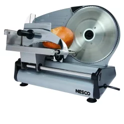 Kitchen Gadgets & Tools Nesco 180 W Silver Electric Food Slicer 10 Kitchen Gadgets & Tools Nesco 180 W Silver Electric Food Slicer -Weston Shop silver nesco meat slicers fs 250 1d 1000