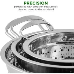 Kitchen Gadgets & Tools Ovente Dishwasher-Safe Stainless Steel Colander Set (3-Piece) (1.5 Qt., 3qt., 5qt.) 14 Kitchen Gadgets & Tools Ovente Dishwasher-Safe Stainless Steel Colander Set (3-Piece) (1.5 Qt., 3qt., 5qt.) -Weston Shop silver ovente colanders c46263s 44 1000
