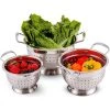 Kitchen Gadgets & Tools Ovente Dishwasher-Safe Stainless Steel Colander Set (3-Piece) (1.5 Qt., 3qt., 5qt.) 1 Kitchen Gadgets & Tools Ovente Dishwasher-Safe Stainless Steel Colander Set (3-Piece) (1.5 Qt., 3qt., 5qt.) -Weston Shop silver ovente colanders c46263s 64 1000