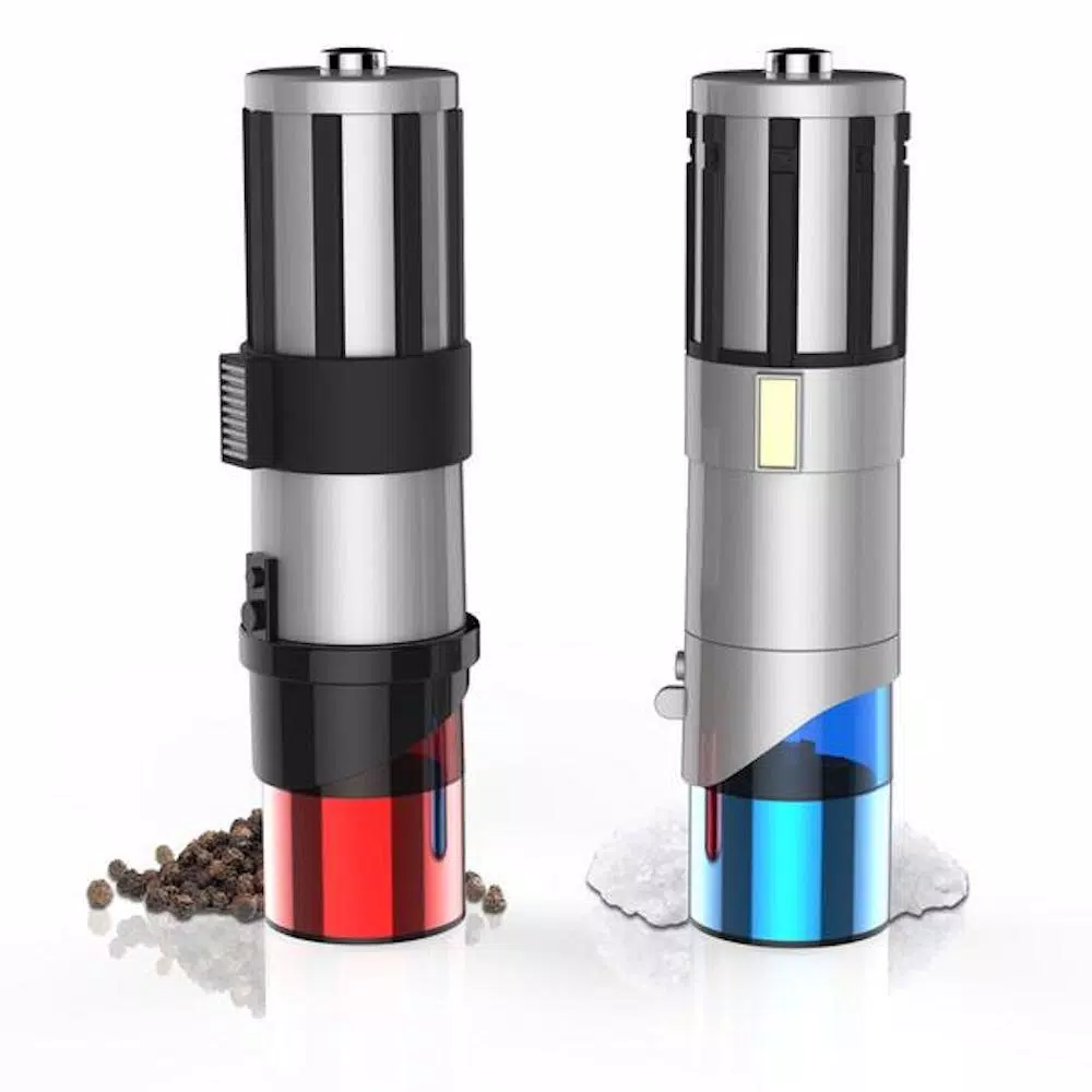 Kitchen Gadgets & Tools Uncanny Brands Star Wars Lightsaber Red And Multi Salt And Pepper Mill 3 Kitchen Gadgets & Tools Uncanny Brands Star Wars Lightsaber Red And Multi Salt And Pepper Mill