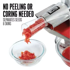 Kitchen Gadgets & Tools Weston Metal Tomato And Fruit Strainer -Weston Shop silver weston food mills 07 1201 w 1f 1000