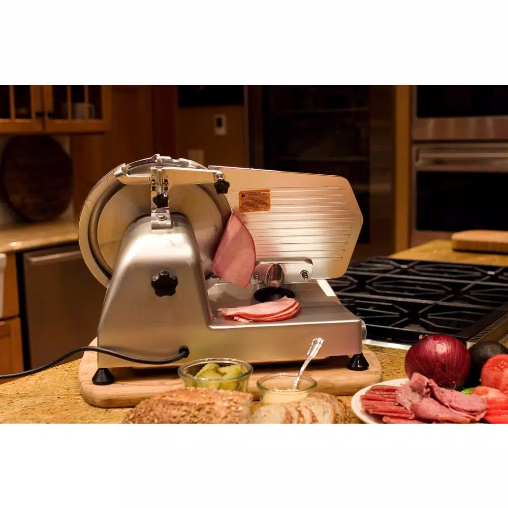 Kitchen Gadgets & Tools Weston Pro-320 200 W 10 In. Silver Electric Meat Slicer 6 Kitchen Gadgets & Tools Weston Pro-320 200 W 10 In. Silver Electric Meat Slicer - Image 4