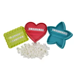Bakeware Southern Homewares 98-Piece Message In A Cookie Cutter Holiday Kit