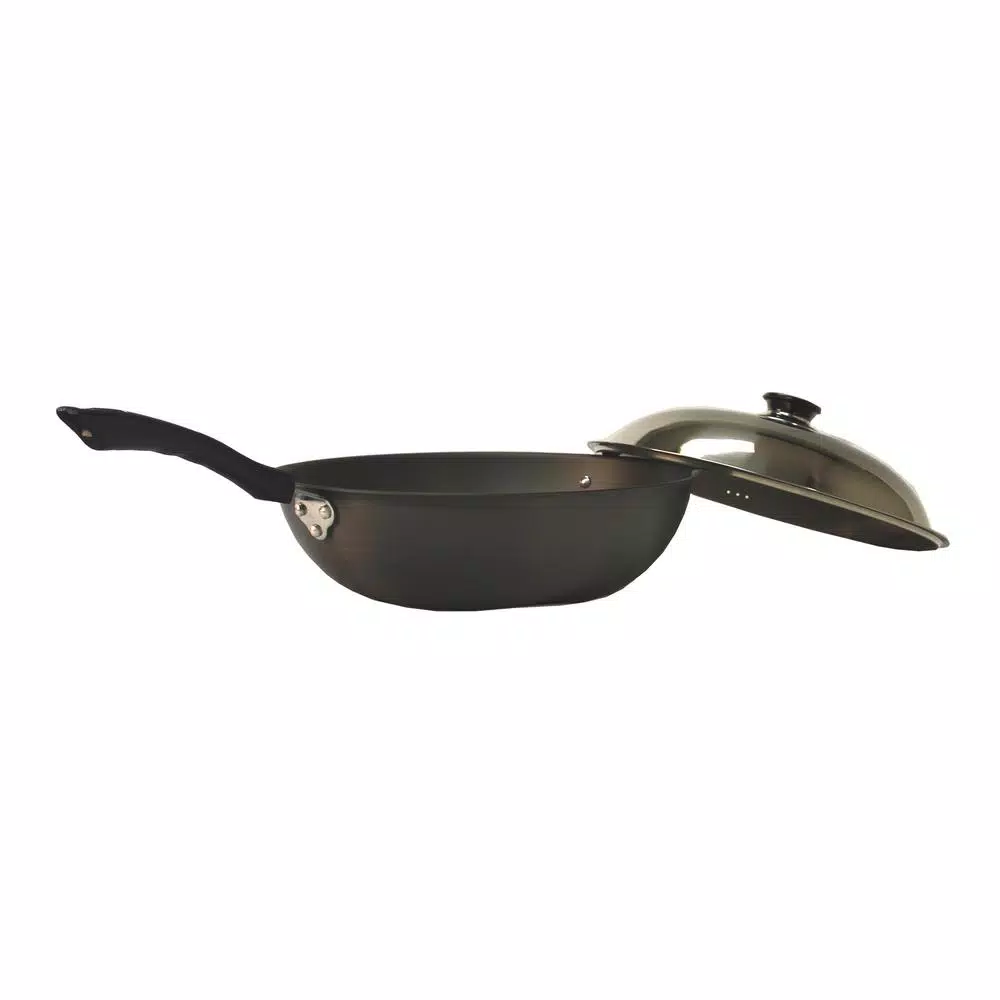 SPT Hard Anodized 13.4 In. Wok / Cookware With Lid 3 SPT Hard Anodized 13.4 In. Wok / Cookware With Lid