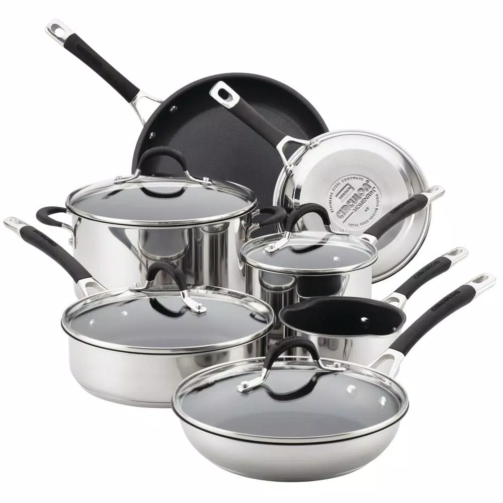 Circulon Momentum 11-Piece Stainless Steel Nonstick Cookware Set 3 Circulon Momentum 11-Piece Stainless Steel Nonstick Cookware Set