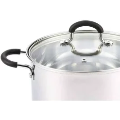 Cookware Cook N Home 5 Qt. Round Stainless Steel Casserole Dish With Glass Lid 7 Cookware Cook N Home 5 Qt. Round Stainless Steel Casserole Dish With Glass Lid -Weston Shop stainless steel cook n home dutch ovens braisers 02609 4f 1000