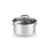 Cookware Cook N Home 5 Qt. Round Stainless Steel Casserole Dish With Glass Lid 1 Cookware Cook N Home 5 Qt. Round Stainless Steel Casserole Dish With Glass Lid -Weston Shop stainless steel cook n home dutch ovens braisers 02609 64 1000