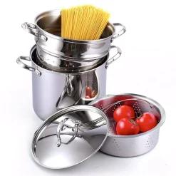 Cookware Cooks Standard Classic 12 Qt. Stainless Steel Pasta Stockpot Cooker Steamer Multi-Pot Set 9 Cookware Cooks Standard Classic 12 Qt. Stainless Steel Pasta Stockpot Cooker Steamer Multi-Pot Set -Weston Shop stainless steel cooks standard stock pots 02568 4f 1000