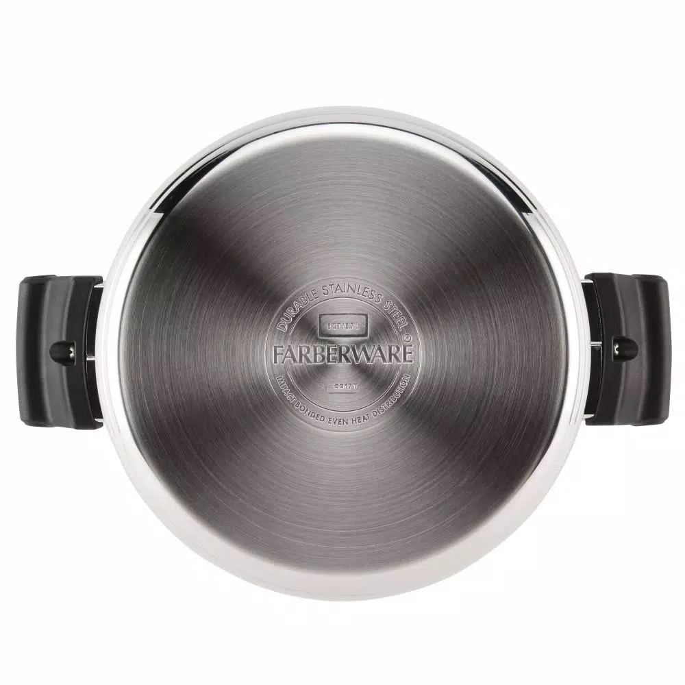Farberware Classic Traditions 12-Piece Stainless Steel Nonstick Cookware Set 6 Farberware Classic Traditions 12-Piece Stainless Steel Nonstick Cookware Set - Image 4