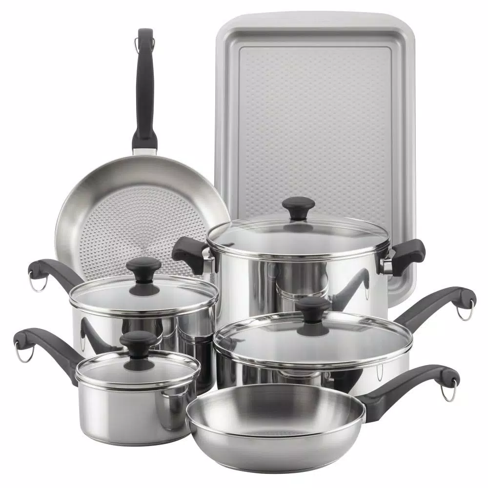 Farberware Classic Traditions 12-Piece Stainless Steel Nonstick Cookware Set 3 Farberware Classic Traditions 12-Piece Stainless Steel Nonstick Cookware Set