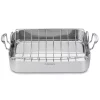 Cookware Cuisinart MultiClad Pro 6 Qt. Stainless Steel Roasting Pan With Rack 2 Cookware Cuisinart MultiClad Pro 6 Qt. Stainless Steel Roasting Pan With Rack -Weston Shop stainless steel cuisinart roasting pans mcp117 16br 64 1000