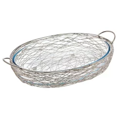 Bakeware Godinger Nest Oval Baker With Glass Insert