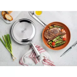 Gotham Steel Stainless Steel 10-Piece Pro Chef Non-Stick Ti-Cerama Premium Cookware Set With Lids 10 Gotham Steel Stainless Steel 10-Piece Pro Chef Non-Stick Ti-Cerama Premium Cookware Set With Lids -Weston Shop stainless steel gotham steel cookware sets 2093 1f 1000