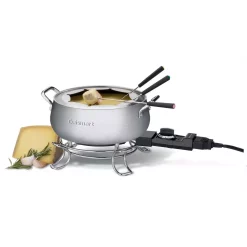 Cookware Cuisinart Electric Fondue Set -Weston Shop stainless steel look cuisinart fondue pots cfo 3ss 4f 1000