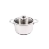 Cookware Swiss Diamond Premium Clad 6.3 Qt. Round Stainless Steel Dutch Oven With Glass Lid -Weston Shop stainless steel swiss diamond dutch ovens braisers sdclad31324ic 64 1000