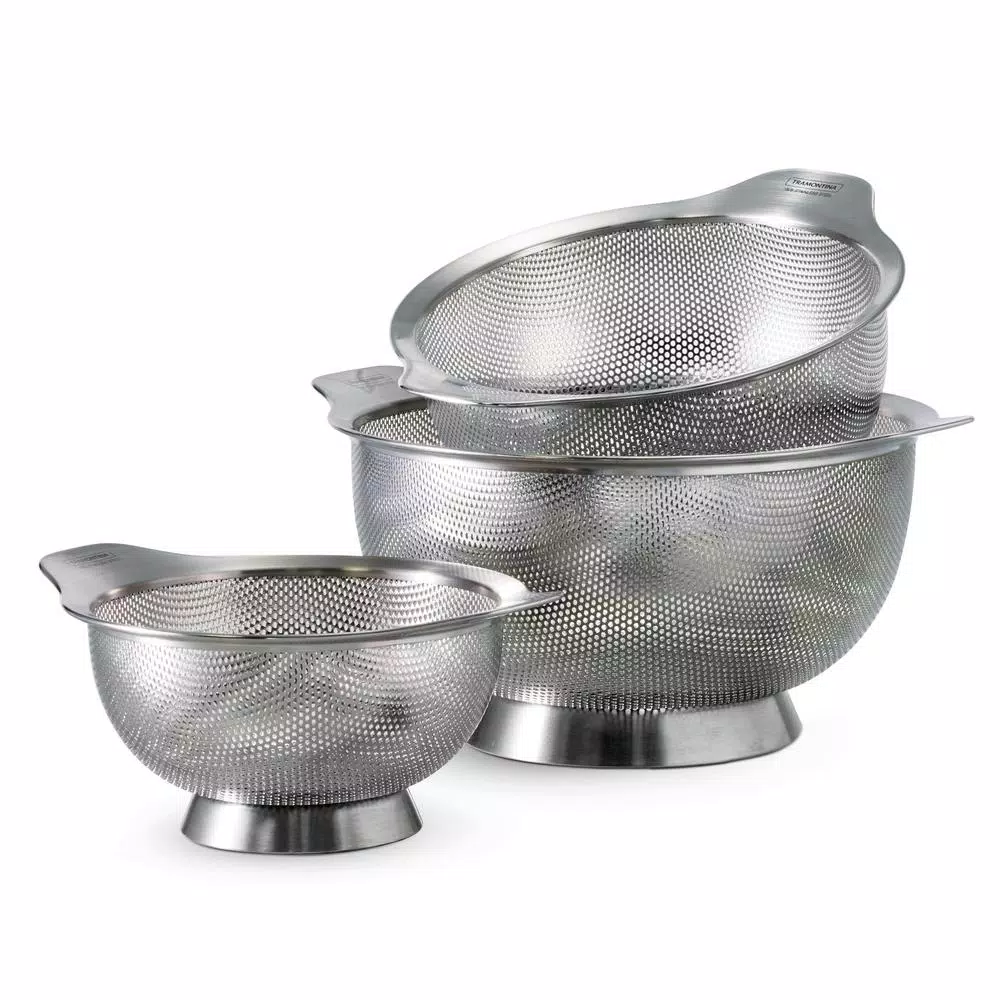 Kitchen Gadgets & Tools Tramontina Gourmet Stainless Steel Colanders (3-Pack) 7 Kitchen Gadgets & Tools Tramontina Gourmet Stainless Steel Colanders (3-Pack) - Image 5