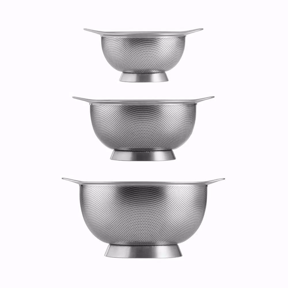 Kitchen Gadgets & Tools Tramontina Gourmet Stainless Steel Colanders (3-Pack) 4 Kitchen Gadgets & Tools Tramontina Gourmet Stainless Steel Colanders (3-Pack) - Image 2