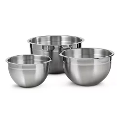 Bakeware Tramontina Gourmet 3-Piece Stainless Steel Mixing Bowls 15 Bakeware Tramontina Gourmet 3-Piece Stainless Steel Mixing Bowls -Weston Shop stainless steel tramontina mixing bowls 80202 202ds 31 1000