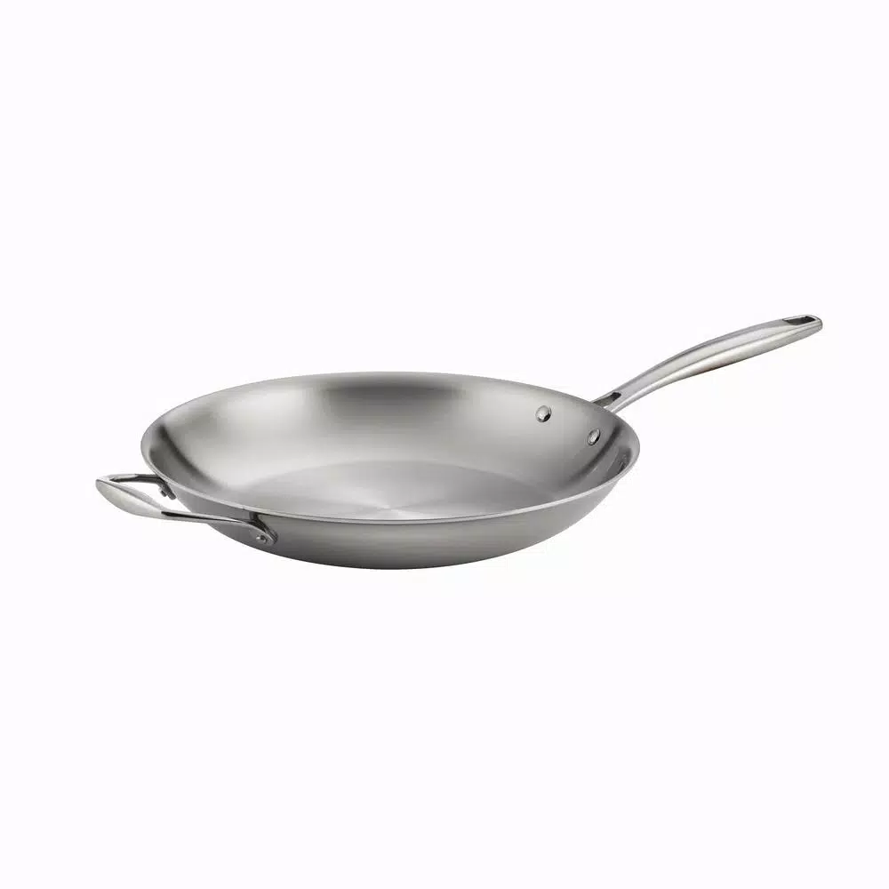 Cookware Tramontina Gourmet Tri-Ply Clad 12 In. Stainless Steel Frying Pan With Helper Handle 3 Cookware Tramontina Gourmet Tri-Ply Clad 12 In. Stainless Steel Frying Pan With Helper Handle
