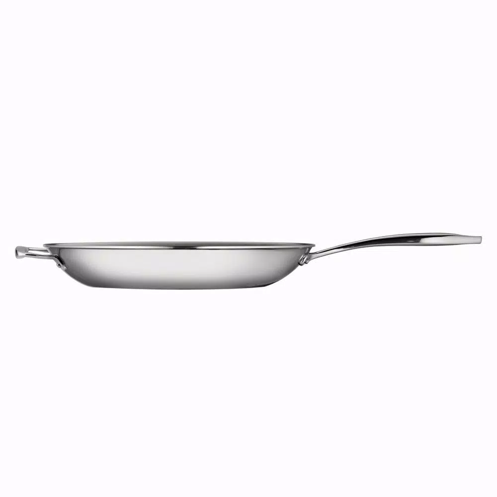 Cookware Tramontina Gourmet Tri-Ply Clad 12 In. Stainless Steel Frying Pan With Helper Handle 4 Cookware Tramontina Gourmet Tri-Ply Clad 12 In. Stainless Steel Frying Pan With Helper Handle - Image 2