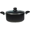 Cookware Starfrit Simplicity 5.3 Qt. Aluminum Nonstick Sauce Pot In Black With Glass Lid 1 Cookware Starfrit Simplicity 5.3 Qt. Aluminum Nonstick Sauce Pot In Black With Glass Lid -Weston Shop starfrit sauce pans 33029 004 0000 64 1000