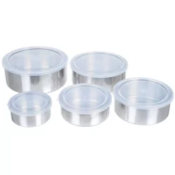 Bakeware Chef Buddy 7.25 In. Stainless Steel Bowl Set (5-Pack)