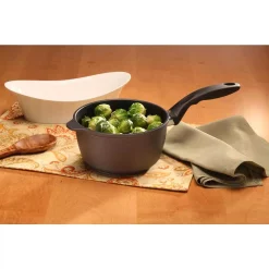 Cookware Swiss Diamond Classic Series 2.2 Qt. Cast Aluminum Nonstick Sauce Pan In Gray With Glass Lid -Weston Shop swiss diamond sauce pans 6718c c3 1000