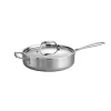 Cookware Tramontina Gourmet Tri-Ply Clad 3 Qt. Stainless Steel Saute Pan With Lid 2 Cookware Tramontina Gourmet Tri-Ply Clad 3 Qt. Stainless Steel Saute Pan With Lid -Weston Shop tramontina saute pans 80116 058ds 64 1000