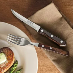 Cutlery Tramontina Churrasco 8-Piece Steak Knife And Fork Set -Weston Shop tramontina steak knives 80007 512ds 31 1000