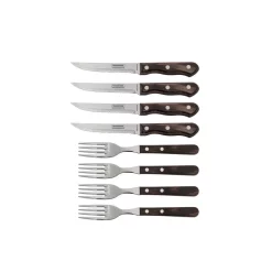 Alternative view of Cutlery Tramontina Churrasco 8-Piece Steak Knife And Fork Set
