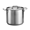 Cookware Tramontina Gourmet 12 Qt. Stainless Steel Stock Pot With Lid -Weston Shop tramontina stock pots 80120 000ds 64 1000