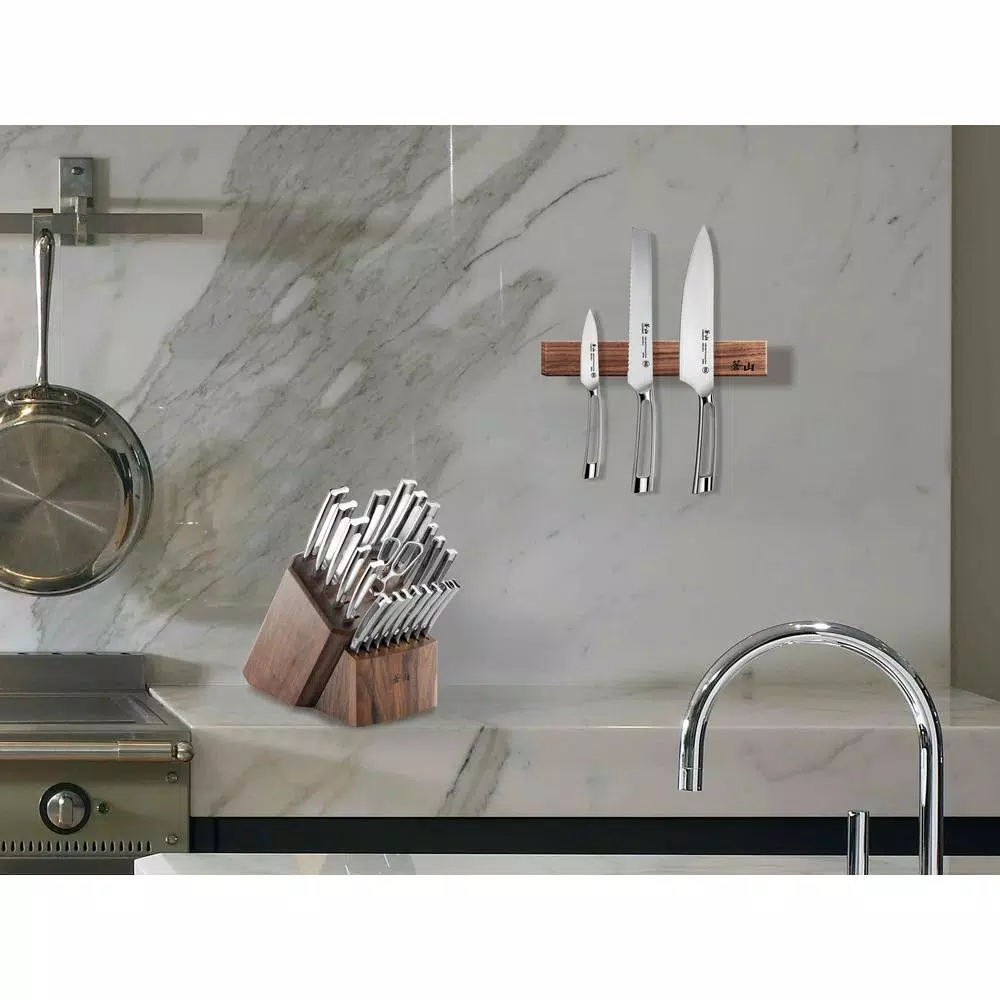 Cutlery Cangshan Walnut Wood 12 In. Magnetic Knife Bar 7 Cutlery Cangshan Walnut Wood 12 In. Magnetic Knife Bar - Image 5