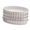 Bakeware BonJour Creme Brulee Oval Porcelain Ramekin (4-Pack) 2 Bakeware BonJour Creme Brulee Oval Porcelain Ramekin (4-Pack) -Weston Shop white bonjour ramekins 53351 64 1000