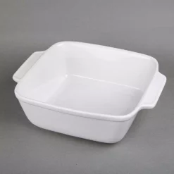 Bakeware Creative Home Stoneware 9 In. X 9 In. Square Baking Pan Casserole Baking Dish With Bamboo Cradle For Cooking Cake Dinner Banquet 10 Bakeware Creative Home Stoneware 9 In. X 9 In. Square Baking Pan Casserole Baking Dish With Bamboo Cradle For Cooking Cake Dinner Banquet -Weston Shop white creative home casserole dishes 73456 1f 1000