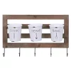 Kitchen Utensils DANYA B Hanging Metal Utensil Caddy With Hooks And Tin Buckets 1 Kitchen Utensils DANYA B Hanging Metal Utensil Caddy With Hooks And Tin Buckets -Weston Shop white danya b utensil holders fhb2605 64 1000