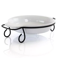 GIBSON Elite Gracious Dining Stoneware Bakeware With Metal Rack