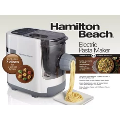 Kitchen Gadgets & Tools Hamilton Beach White Electric Pasta Maker -Weston Shop white hamilton beach pasta makers 86650 76 1000